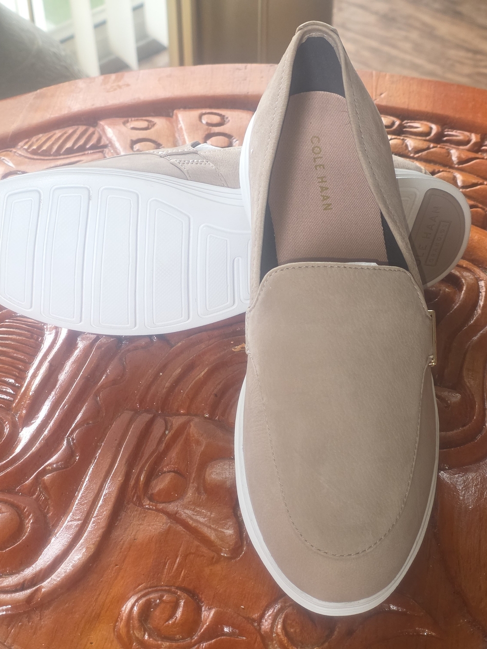 Cole Haan Women's Taupe Slip-On Sneakers, Size 8.5 NWOT